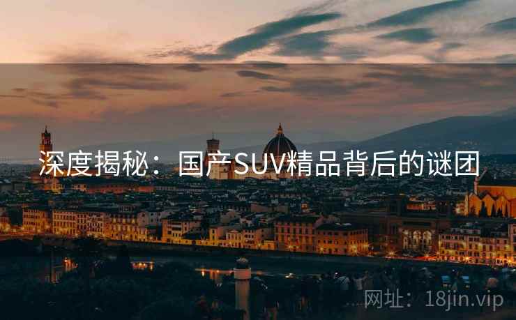 深度揭秘:国产SUV精品背后的谜团